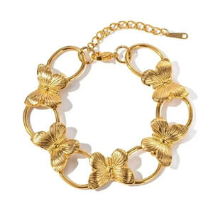 Vintage Gold Butterfly Bracelet